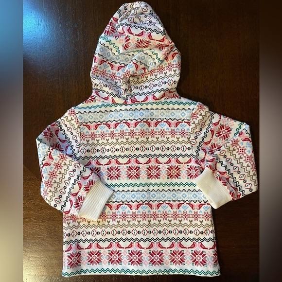 First Impressions | pink norweigan zip up hoodie | baby girl 3-6 mo - Picture 2 of 5